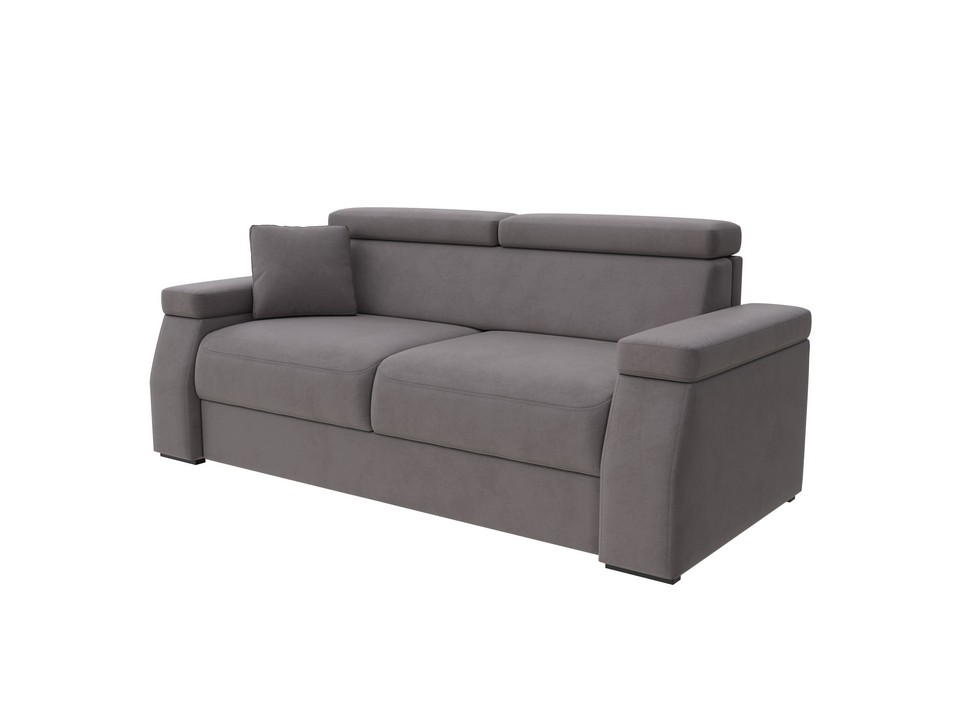 Орматек Диван-кровать Synergy Ergo (Ткань: Велюр Enigma 14 Темно-серый) 160x196 п образный диван king modool велюр alkantara серый