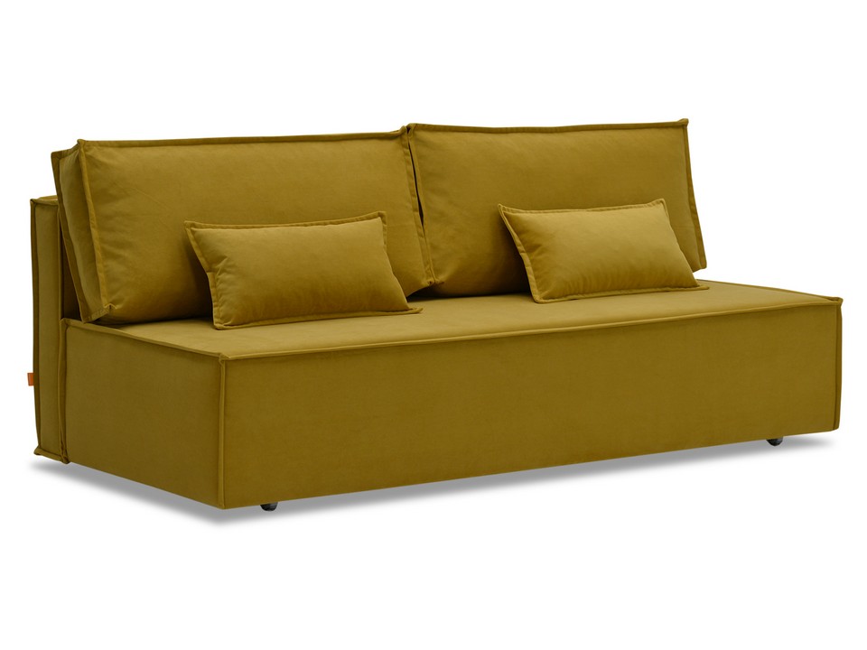 Орматек Диван-кровать Фиант Fit Soft Ткань Велюр Ultra mustard горчичный 200x150 61690₽