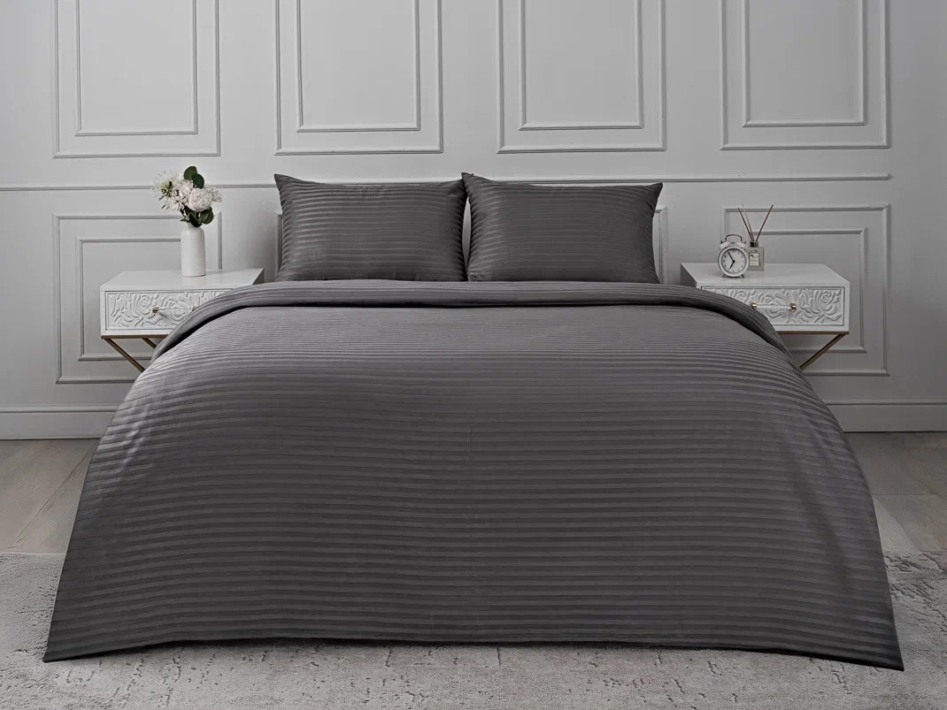 Комплект постельного белья Орматек Комплект Flow New Сатин Серый 145x215 6540₽