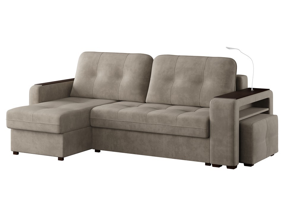 Орматек Угловой диван-кровать Nova 3 левый Ткань Велюр Вивальди 5 150x200 117490₽