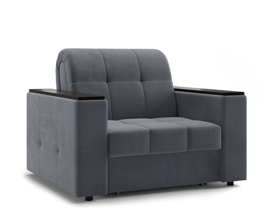 Орматек Диван-кровать Dubai Middle Ткань Велюр Omega 32 Черный 80x204 52020₽