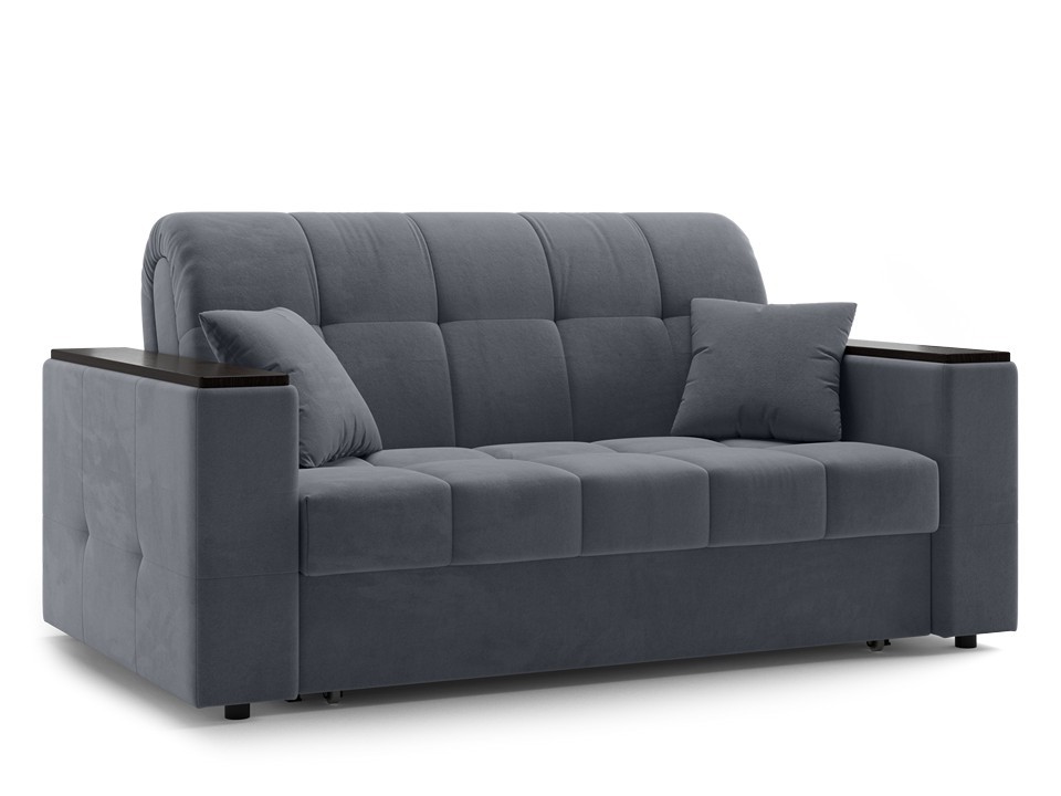 Орматек Диван-кровать Dubai Middle Ткань Велюр Omega 32 Черный 140x204 76480₽