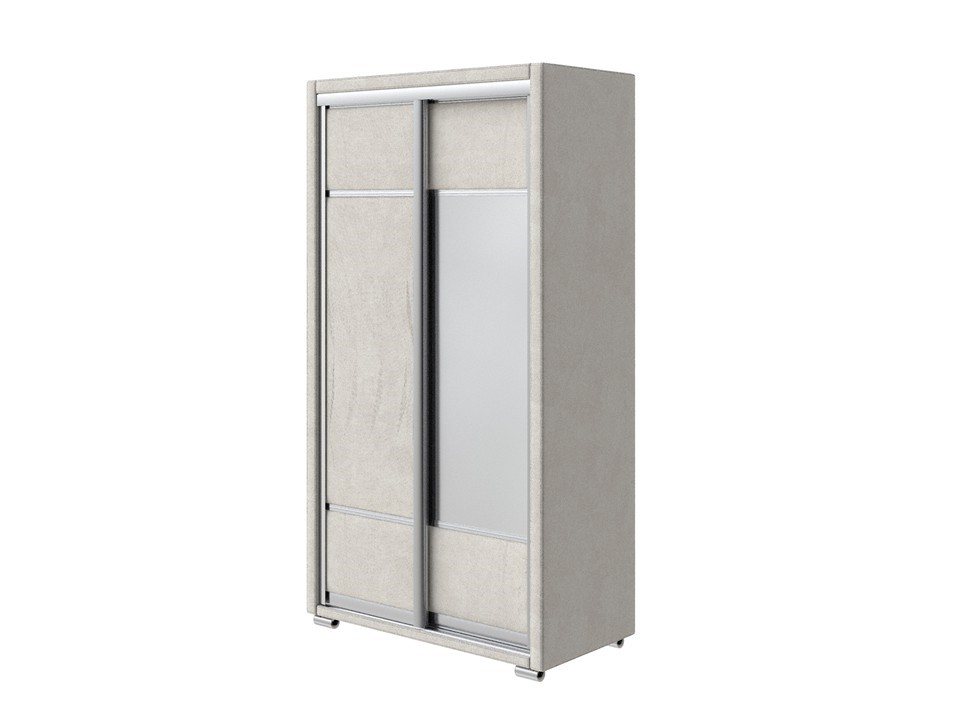 Шкаф Орматек Шкаф-купе 2х дв Orma Soft 2 1 зеркало Ткань Велюр Sohu Крем 119x60 95780₽