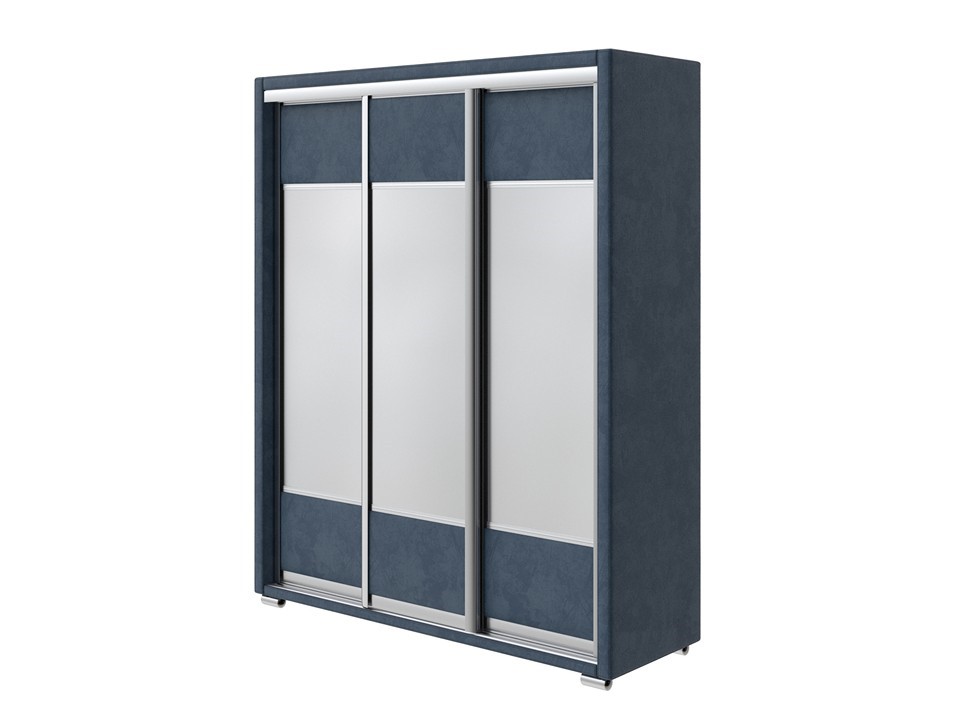 Шкаф Орматек Шкаф-купе 3х дв Orma Soft 2 3 зеркала Ткань Велюр Sohu Джинс 177x60 123810₽