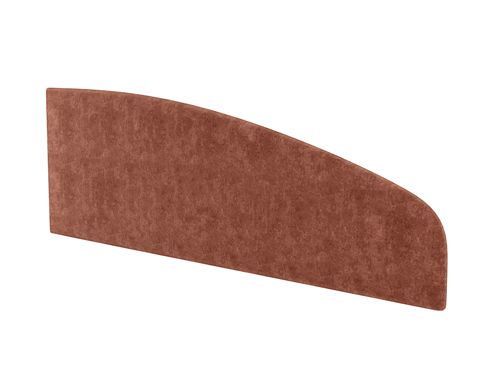 

Настенный элемент к кроватям Como/Veda правый (Ткань: Лён Лама Темно-серый) 3x204