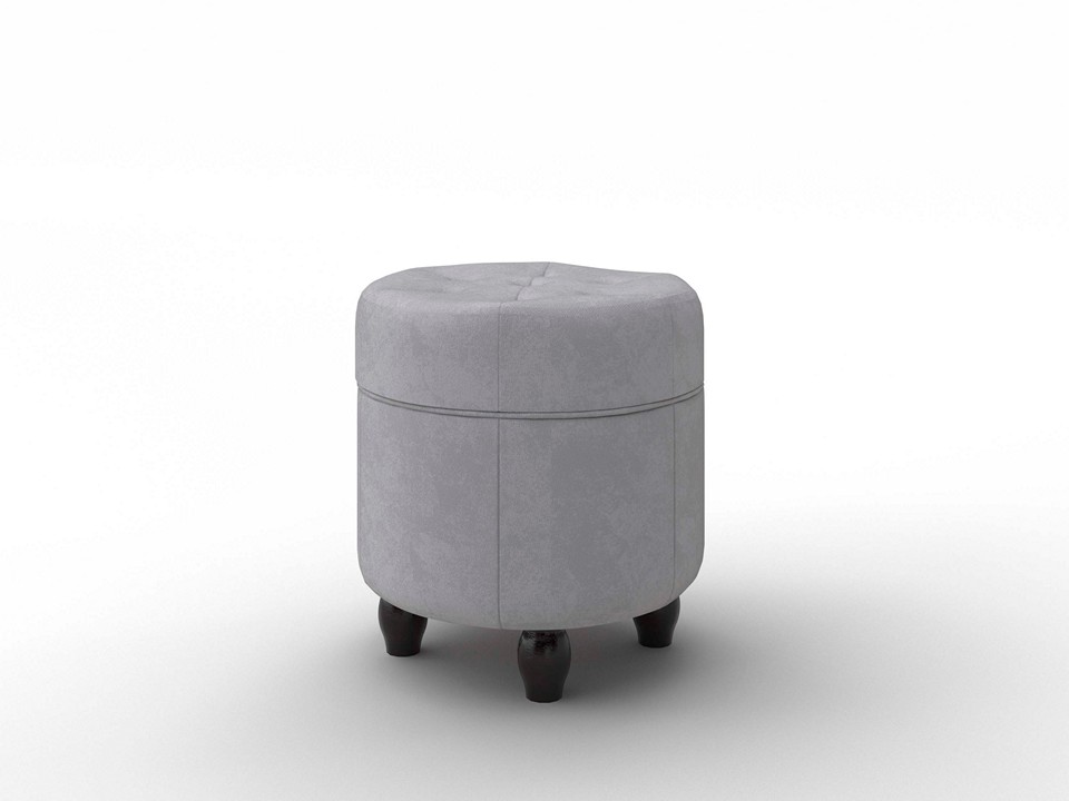 Пуфик Орматек Пуф Flavio Ткань Микровелюр Laska 05 Утренний туман 41x41 30010₽