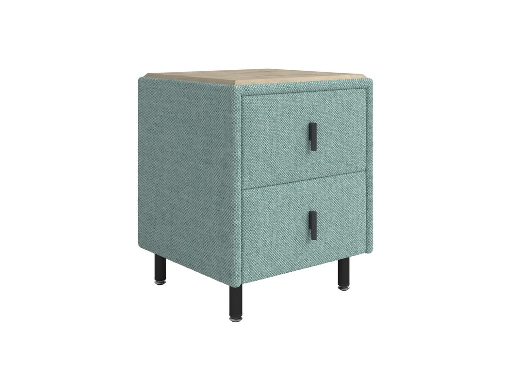 Тумба Орматек Sofix (Шенилл/ЛДСП Piano 15 Мятная свежесть/Бунратти) 45x45