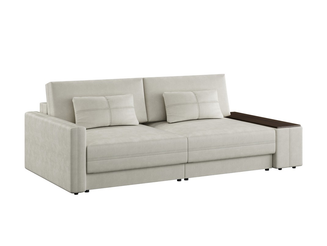 Орматек Диван-кровать Tokio прямой Middle Ткань Велюр Clever 02 бежевыйВенге 157x200 103100₽