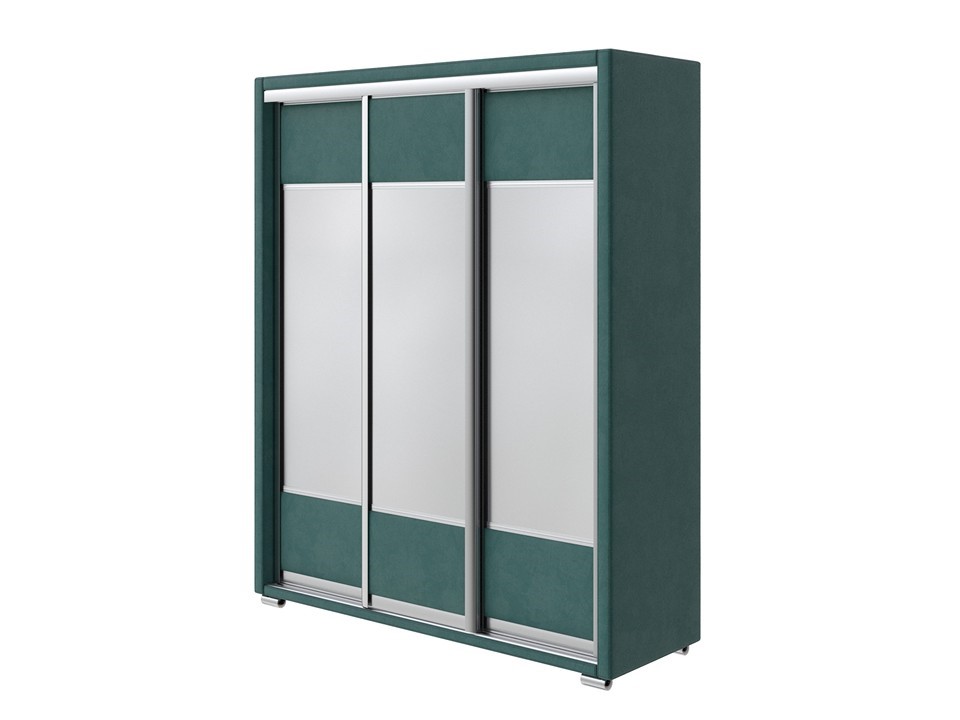 Шкаф Орматек Шкаф-купе 3х дв Orma Soft 2 3 зеркала Ткань Велюр Sohu Лазурь 177x60 123810₽