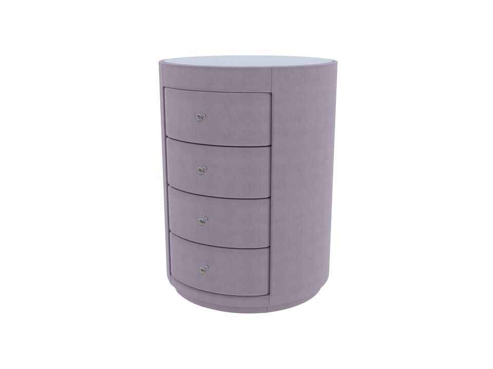 Тумба Verda Classic (Ткань: Микровелюр Marino 10 Лиловый) 51x53