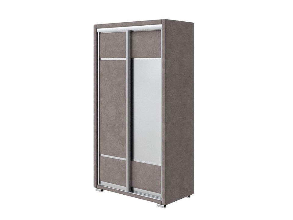 Шкаф Орматек Шкаф-купе 2х дв Orma Soft 2 (1 зеркало) (Ткань: Велюр Sohu Латте) 119x60