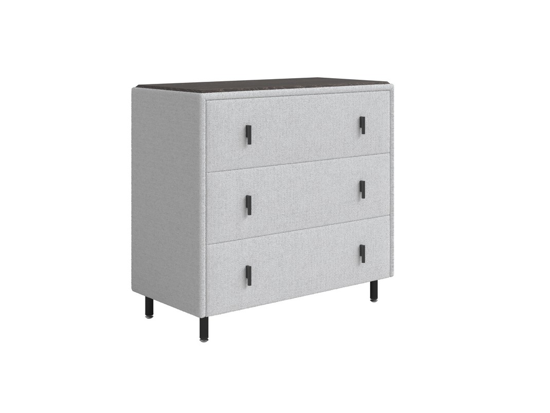 Комод Орматек Sofix (Шенилл/ЛДСП Piano 16 Серебристая чайка/Дуб Кантербери) 92x46