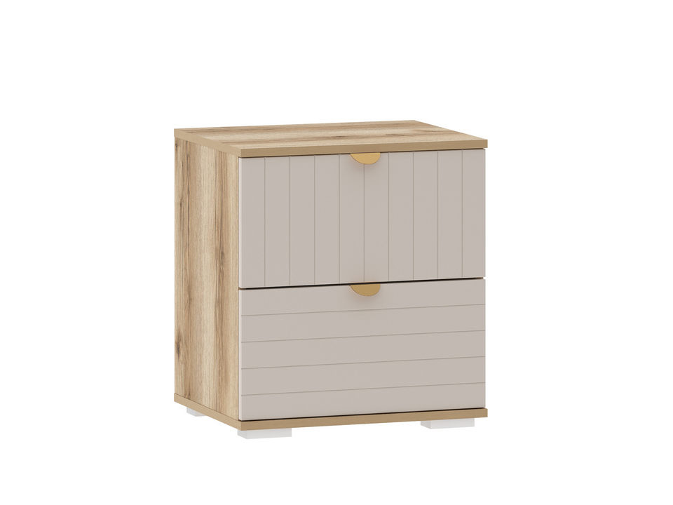 Тумба Орматек Geometry Line (ЛДСП+МДФ Дуб Делано/Сантьяго Soft матовый) 50x40