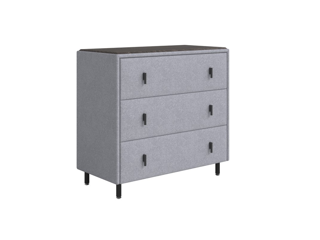 Комод Орматек Sofix (Рогожка/ЛДСП Nice Серебряный/Дуб Кантербери) 92x46