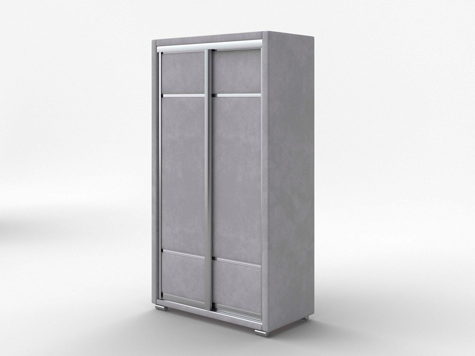 Шкаф Орматек Шкаф-купе 2х дв Orma Soft 2 без зеркал Ткань Микровелюр Laska 05 Утренний туман 119x60 158340₽