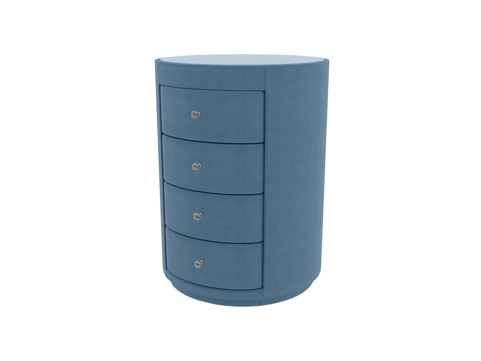 Тумба Verda Classic (Ткань: Микровелюр Marino 27 Океан) 51x53