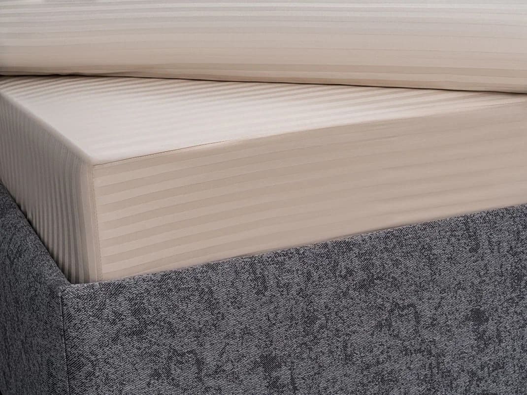 Простыня Орматек на резинке Flow New Сатин Бежевый 160x200 4220₽