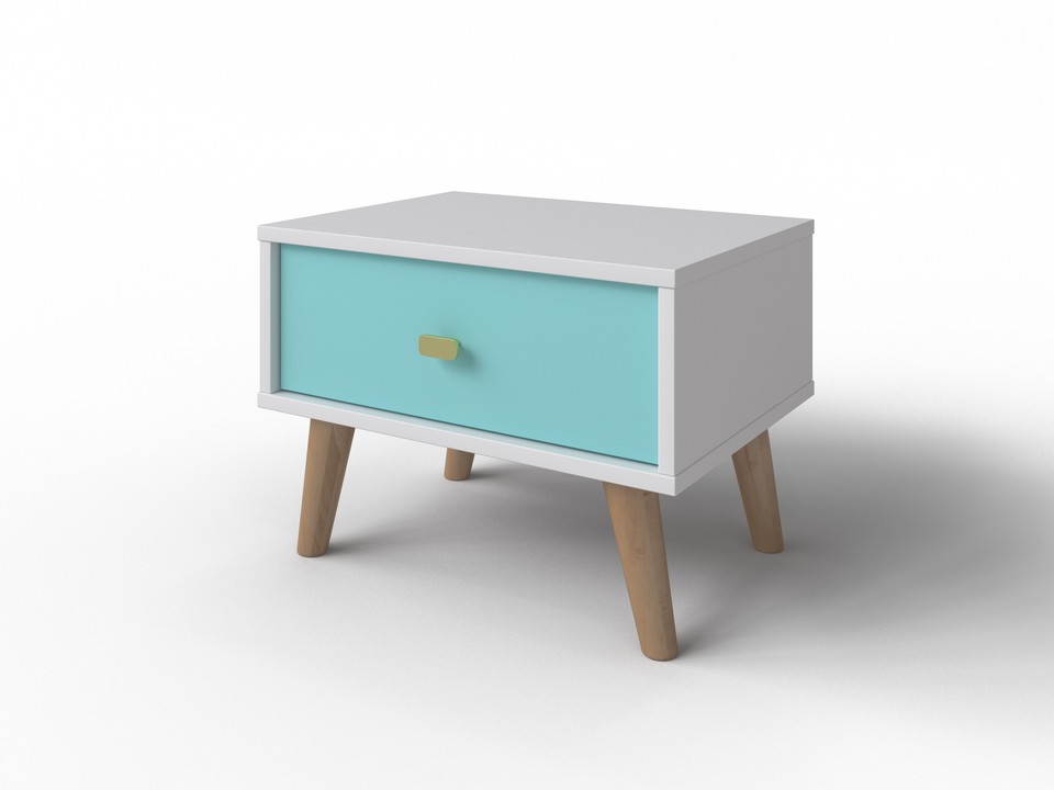 Тумба Орматек Gala (ЛДСП Белый Жемчуг/Аква/Антик с ручками золото) 49x36 подсвечник gala сердце красный