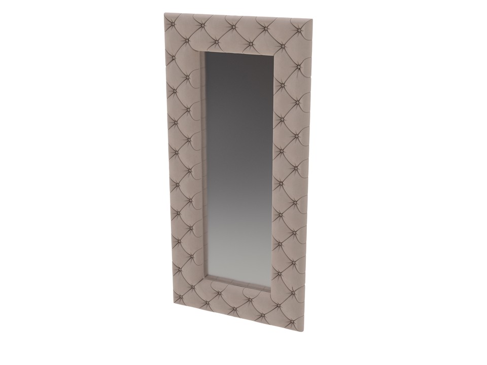 Зеркало Verda Luxe (Ткань: Микровелюр Manhattan Пыльная роза) 100x6