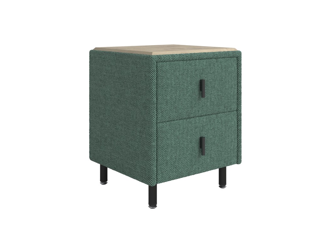 Тумба Орматек Sofix (Шенилл/ЛДСП Piano 7 Нефритовый браслет/Бунратти) 45x45