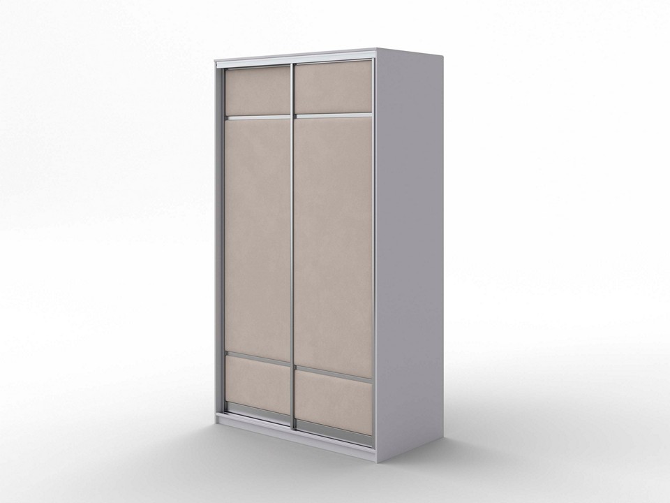 Шкаф Шкаф-купе 2х дв ComoVeda без зеркал ЛДСП Белаяткань БелыйLaska 15 Лён 119x62 80310₽