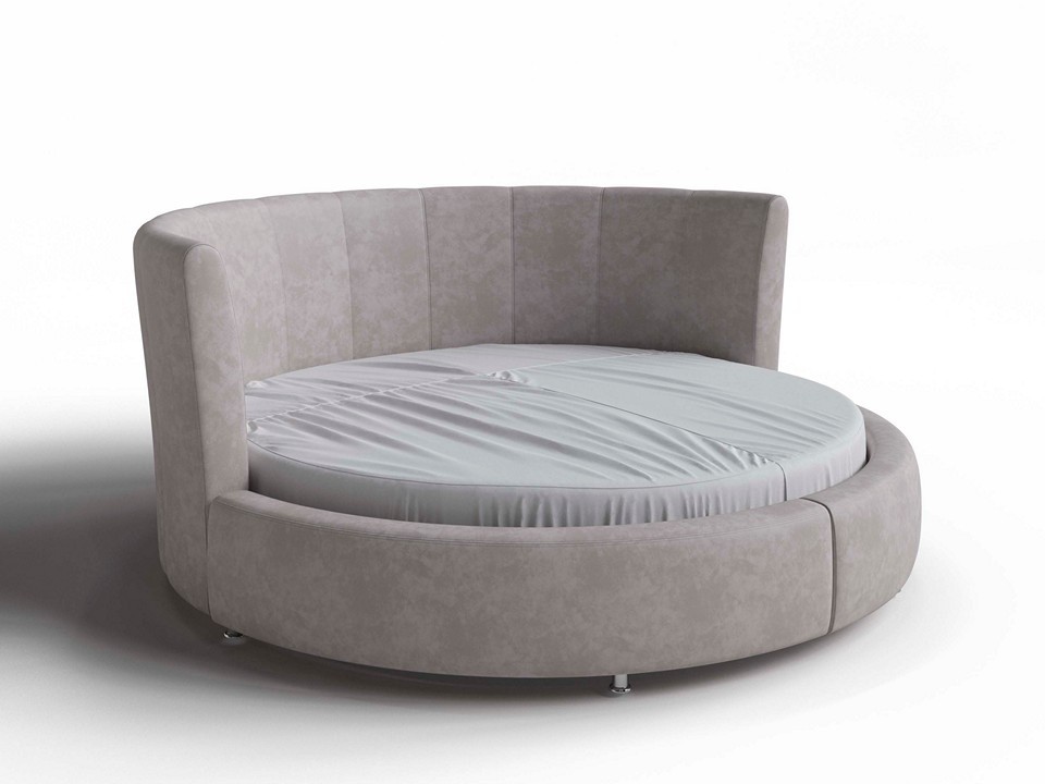 Мягкая Кровать Орматек Luna Ткань Микровелюр Laska 04 Утренняя роса 230x230 175820₽