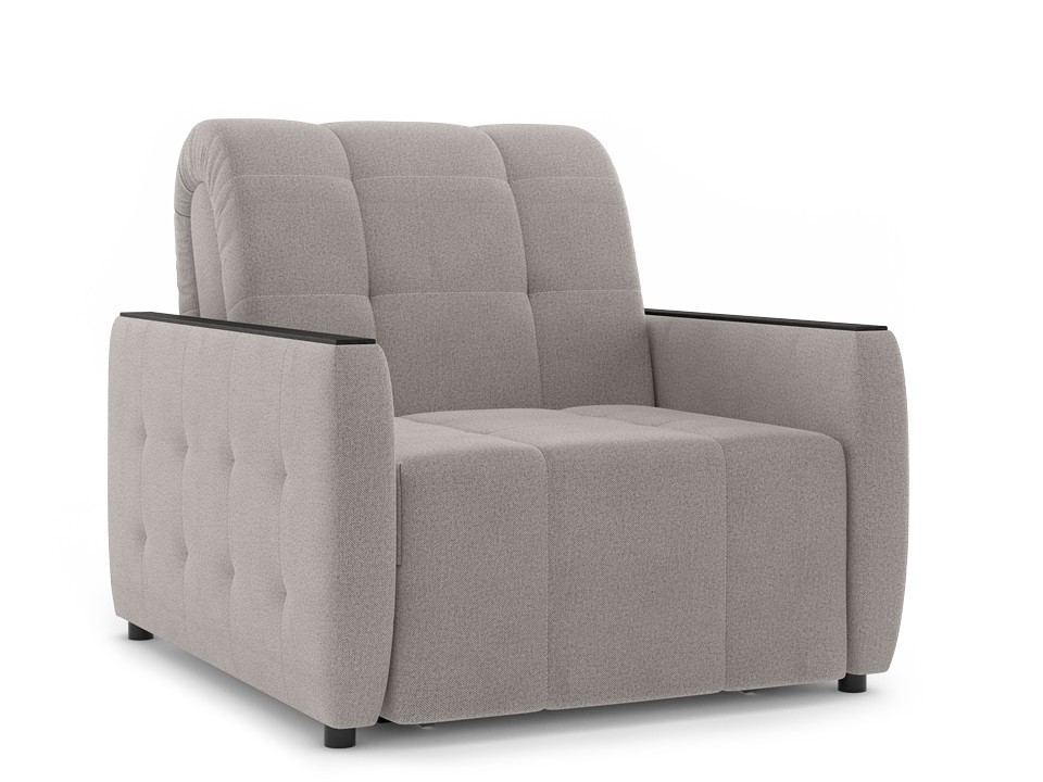 Орматек Диван-кровать Krus Middle Ткань Рогожка Preston 290 Cерый 80x200 51370₽