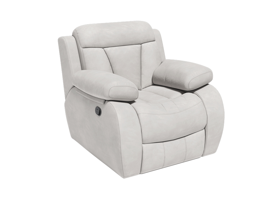 Кресло Орматек Кресло-реклайнер Манчестер Ткань Экозамша Breeze Silver Серый 104x102 75020₽