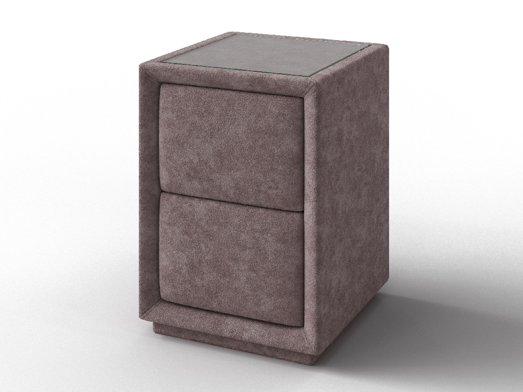 Тумба Verda Модерн со стеклом 45x43