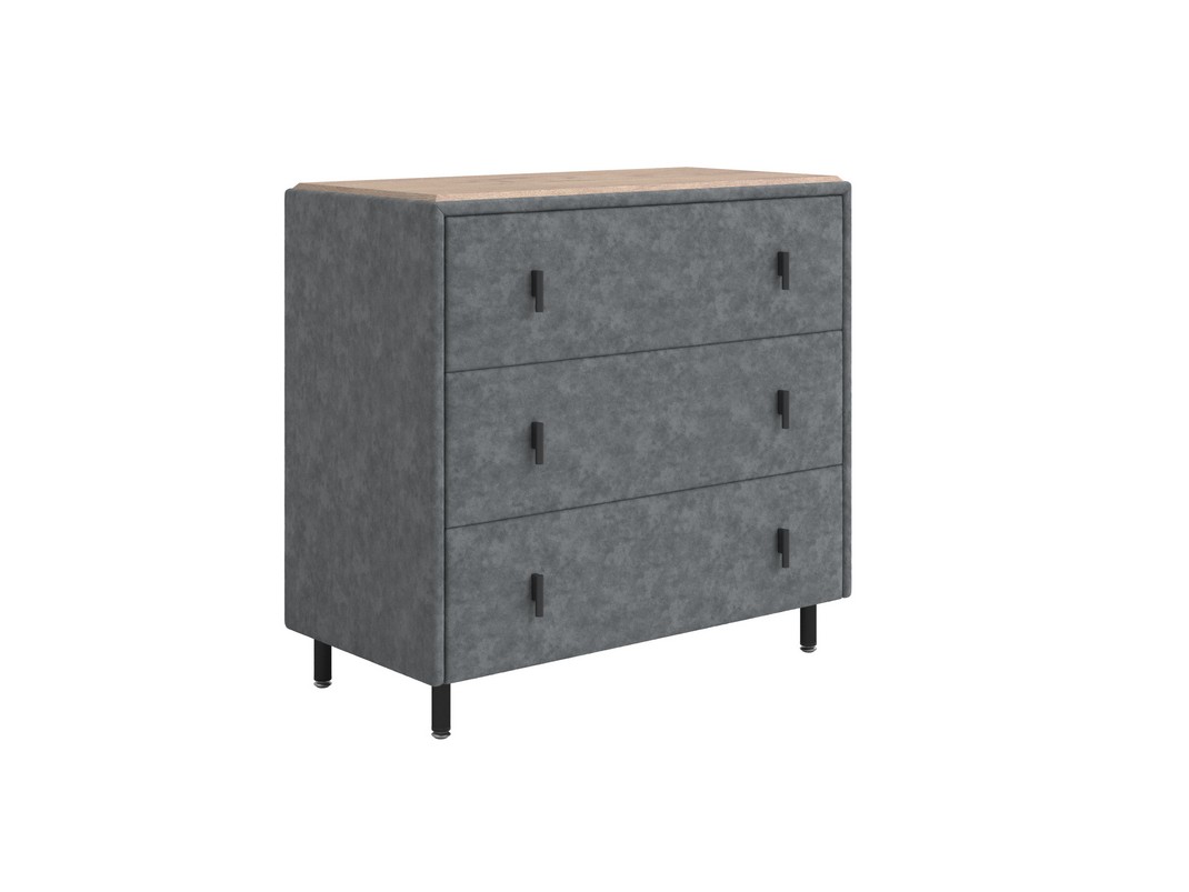 Комод Орматек Sofix (Велюр/ЛДСП Gratta 4 Серый космос/Бунратти) 92x46