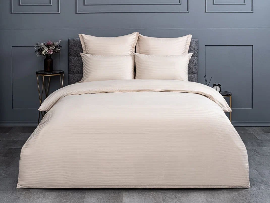 Комплект постельного белья Орматек Комплект Flow New Сатин Бежевый 175x215 8230₽