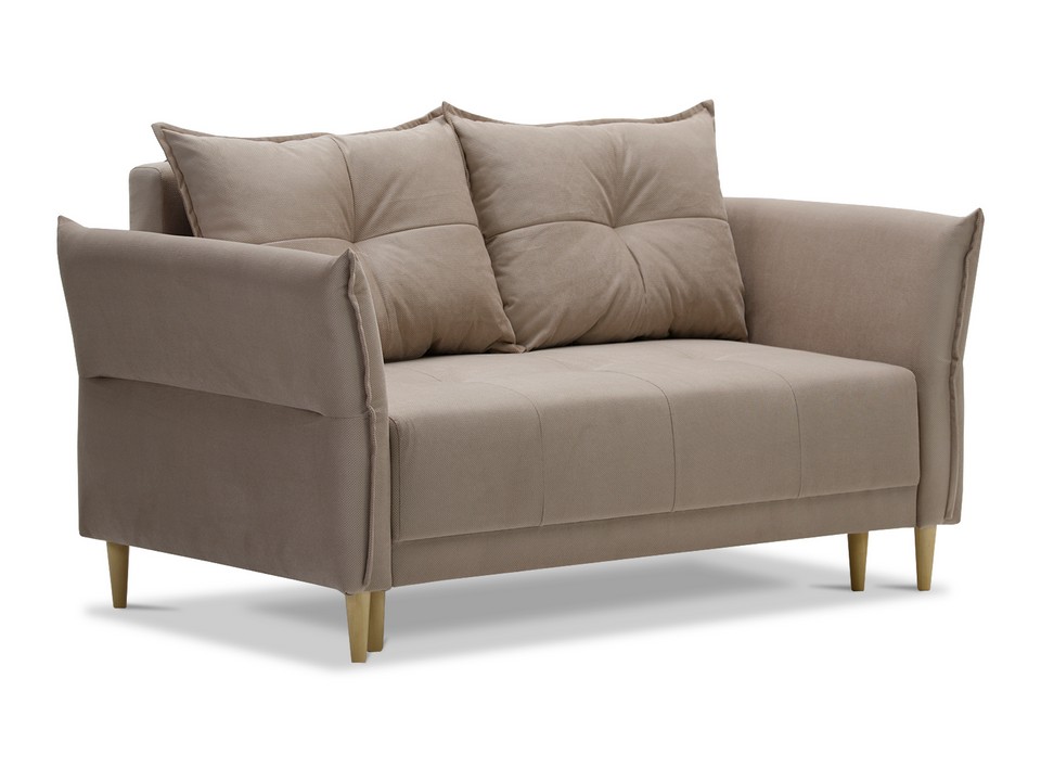 Орматек Диван-кровать Монти mini Middle (Ткань: Велюр Киви 81 бежевый) 121x190