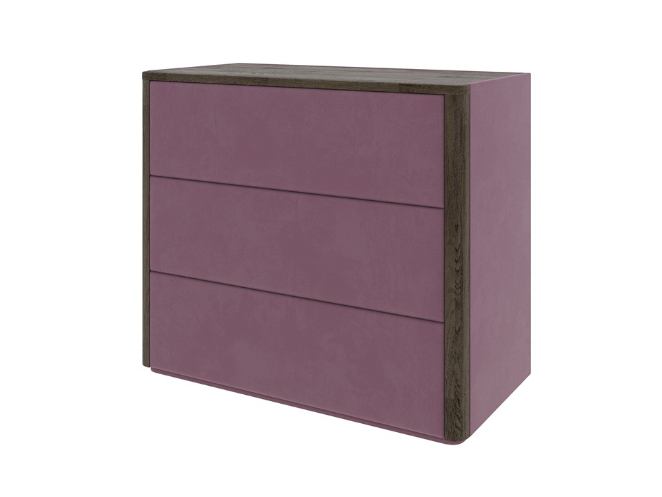 Комод Verda Bliss ТканьМассив Масло-воск Темный Орех дубManhattan 22 Ягодный пломбир 79x90 102470₽