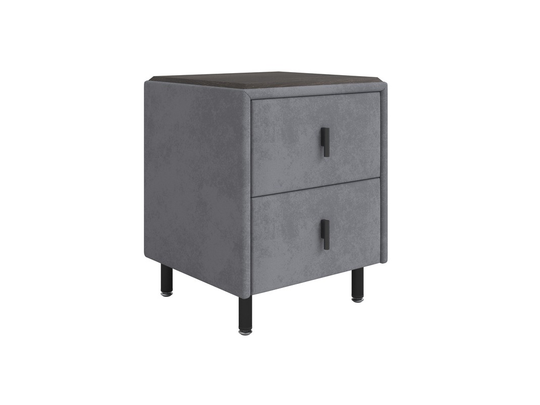 Тумба Орматек Sofix (Велюр/ЛДСП Laska 06 Серый мох/Дуб Кантербери) 45x45