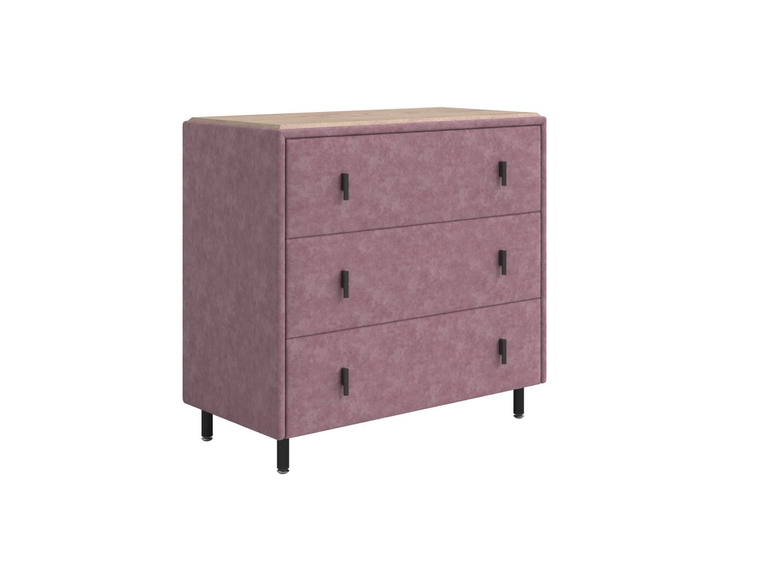 Комод Орматек Sofix (Велюр/ЛДСП Gratta 6 Ягодный мусс/Бунратти) 92x46