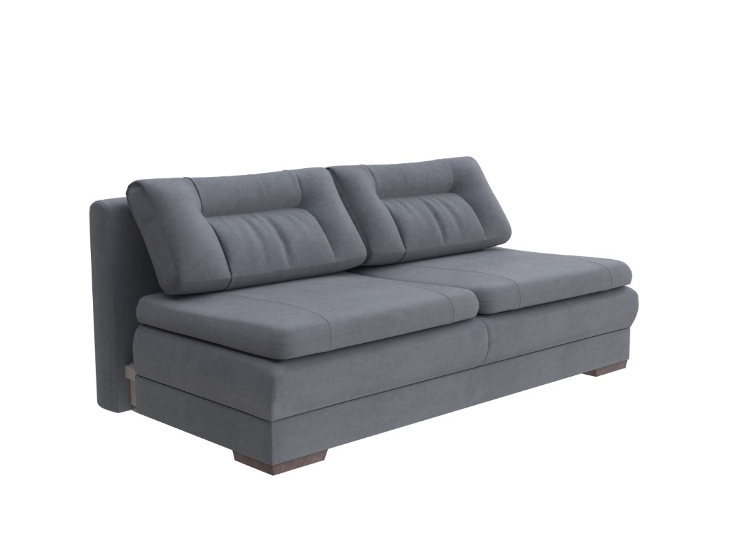 Орматек Диван-кровать Easy Home Base Middle Ткань Велюр Ultra Мокрый асфальт 150x200 61000₽