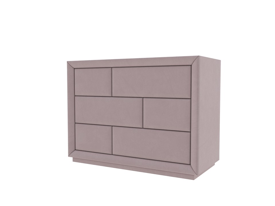 Комод Verda Modern Ткань Микровелюр Manhattan Розовый жемчуг 48x106 134330₽