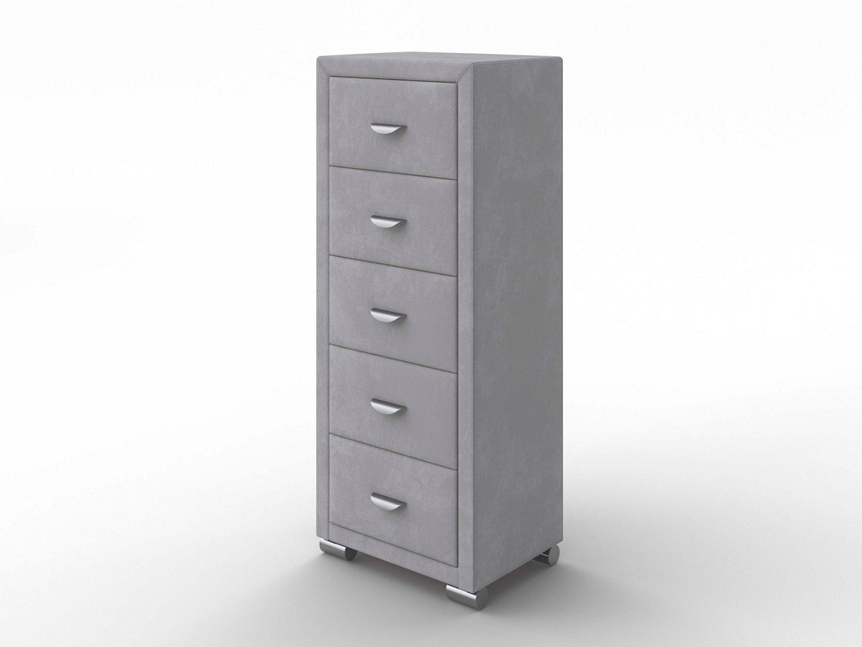 Комод Орматек OrmaSoft 2 5 ящиков Ткань Микровелюр Laska 05 Утренний туман 50x40 47360₽