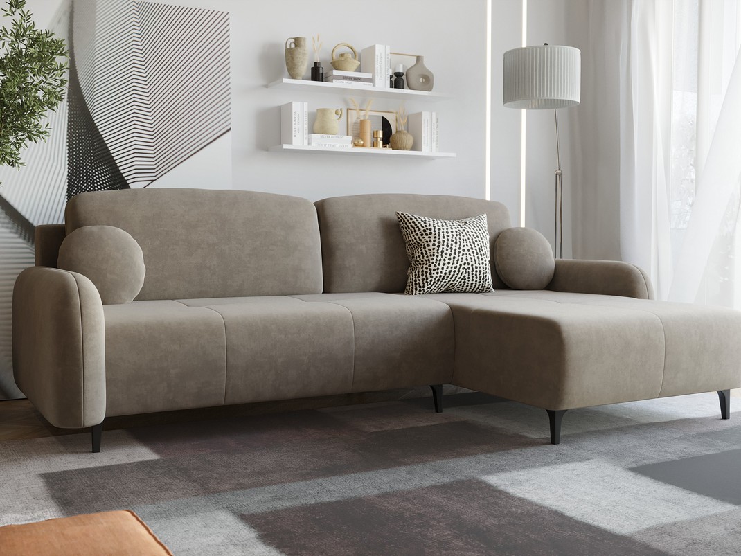 Орматек Угловой диван-кровать Sunset левыйправый Ткань Велюр Вивальди 5 145x225 104770₽