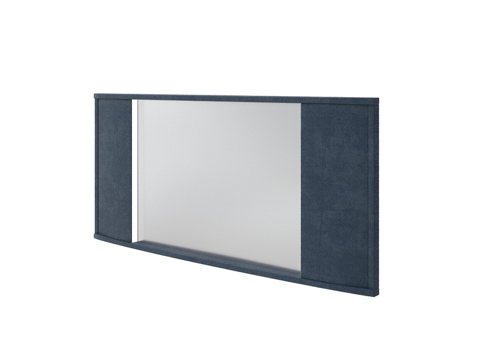 Зеркало Орматек настенное Vittoria с подсветкой (Ткань: Велюр Sohu Джинс) 132x8