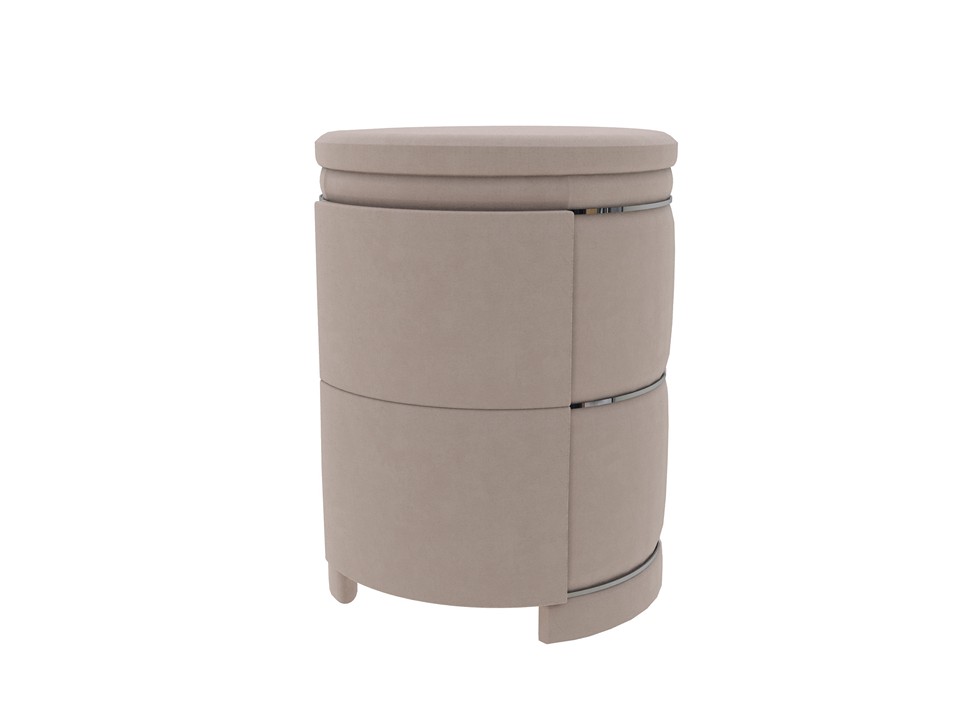 Тумба Verda Art Deco Ткань Микровелюр Manhattan Пыльная роза 48x49 63920₽