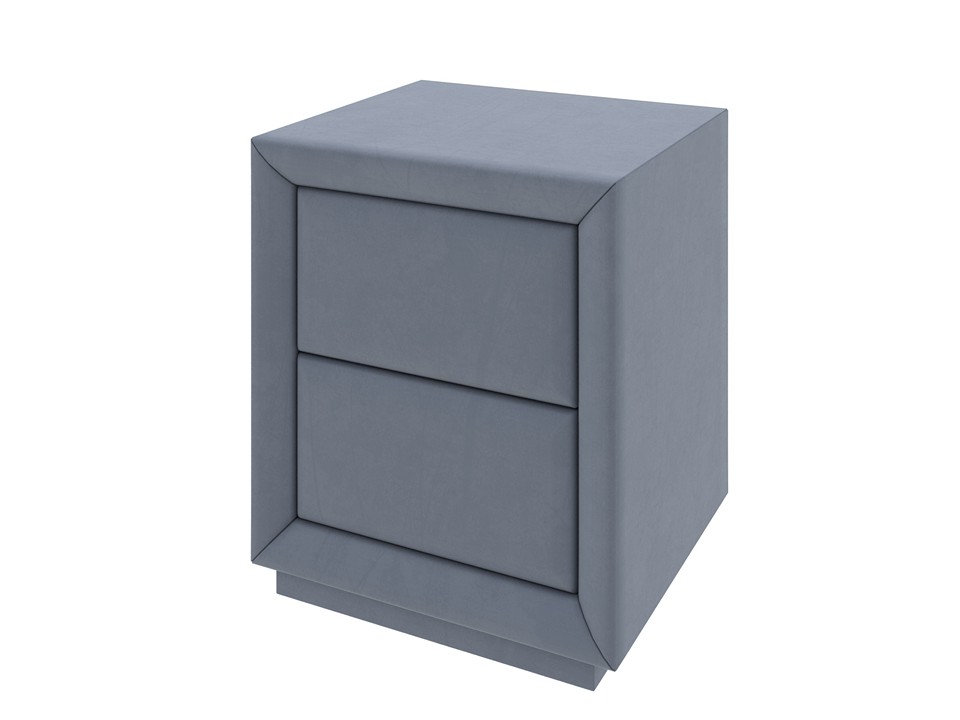 Тумба Verda Modern (Ткань: Микровелюр Manhattan Тихий океан) 40x43