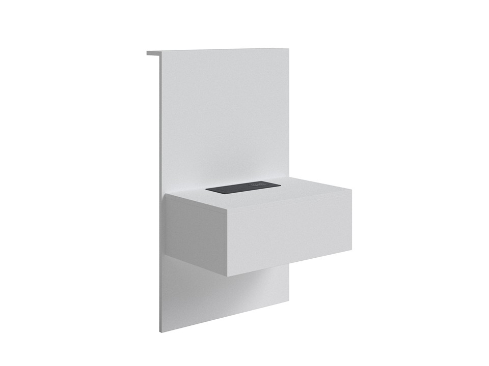 Тумба Боковая панель для кровати Voyage с электрикой (ЛДСП Белый Жемчуг) 60x48 боковая опора мотоцикла удлинитель подставки для harley davidson touring 1984 2008 softail 1986 2006