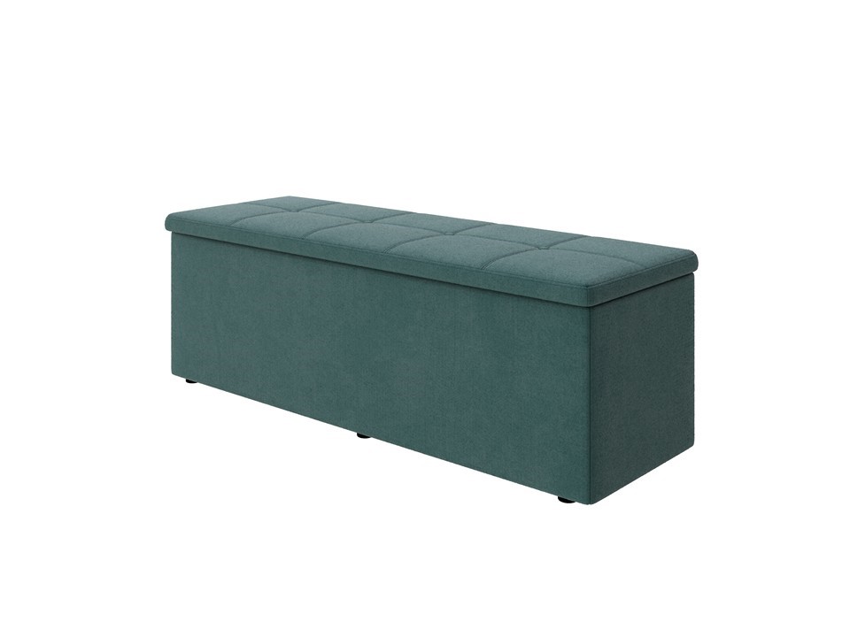 Пуфик Орматек Пуф OrmaSoft 2 двухместный Ткань Велюр Sohu Лазурь 122x42 12880₽