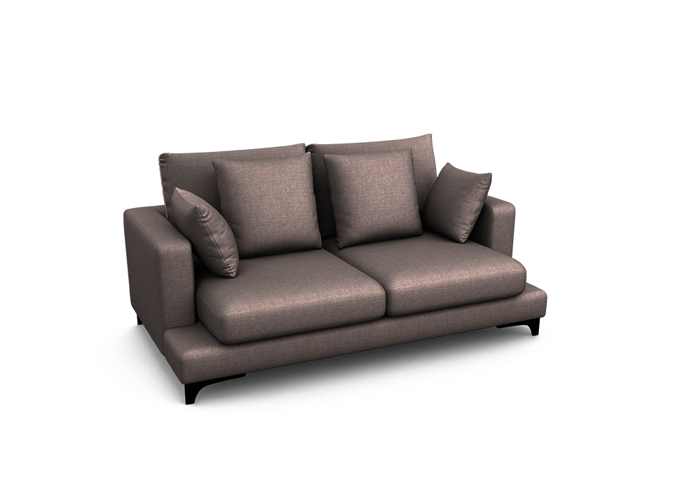 Орматек прямой Verona 2-х местный Soft Ткань Рогожка Lino 84 коричневый 117x194 294990₽