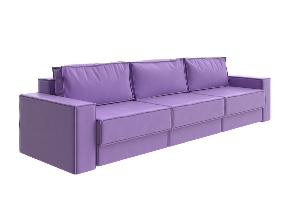 Орматек Диван-кровать Porto Middle трехсекционный Ткань Велюр Forest 741 Светло-фиолетовый 295x157 120080₽