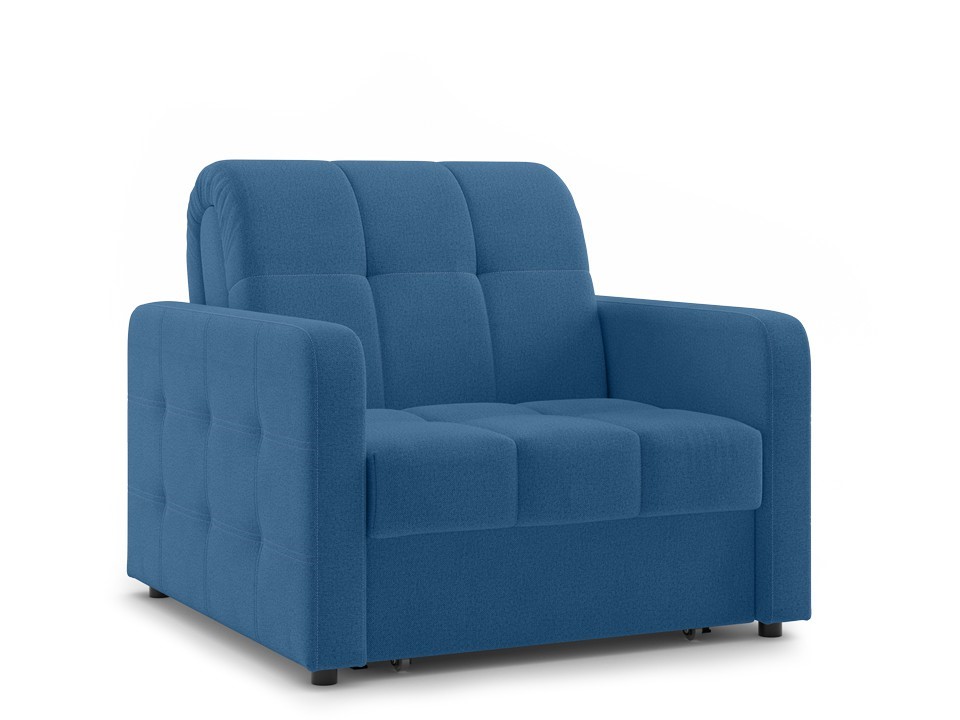 Орматек Диван-кровать Berlin Hard Ткань Рогожка Preston 750 Синий 80x200 45060₽