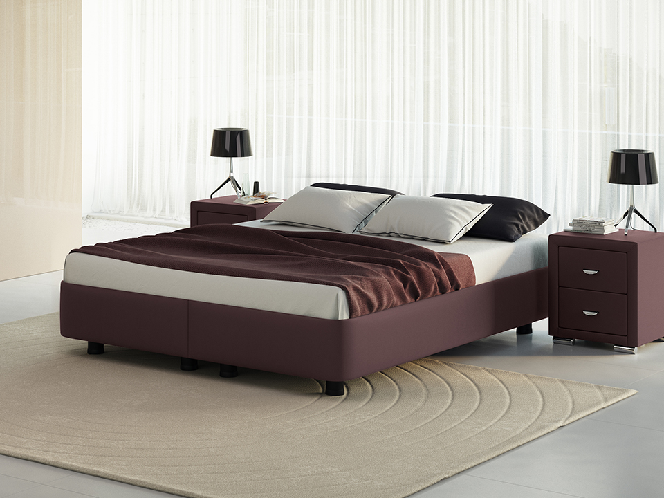 

Кровать Rocky Base Set (Экокожа Коричневый) 160x200