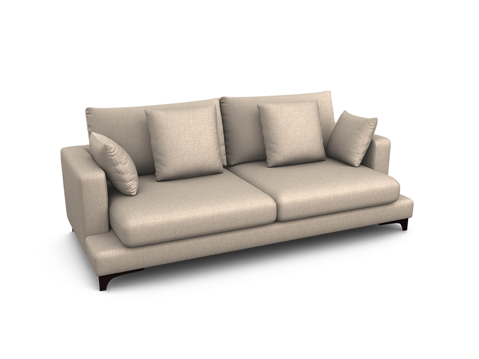 Орматек Verona пух-перо 3-х местный Soft Ткань Рогожка Lino 59 ореховый 117x234 329710₽