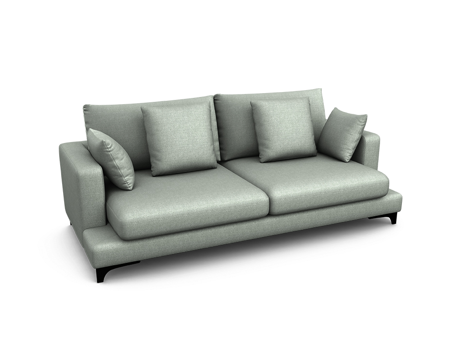 Орматек Verona пух-перо 3-х местный Soft Ткань Рогожка Lino 66 морской 117x234 329710₽